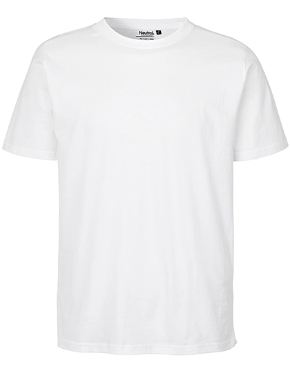Unisex Regular T-Shirt zum Besticken und Bedrucken in der Farbe White mit Ihren Logo, Schriftzug oder Motiv.