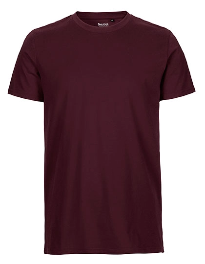 Men´s Fit T-Shirt zum Besticken und Bedrucken in der Farbe Bordeaux mit Ihren Logo, Schriftzug oder Motiv.