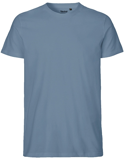 Men´s Fit T-Shirt zum Besticken und Bedrucken in der Farbe Dusty Indigo mit Ihren Logo, Schriftzug oder Motiv.