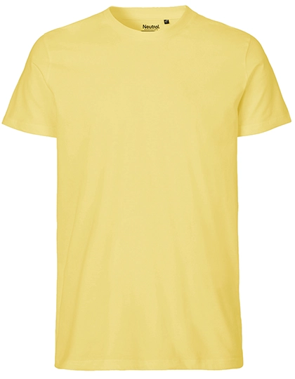 Men´s Fit T-Shirt zum Besticken und Bedrucken in der Farbe Dusty Yellow mit Ihren Logo, Schriftzug oder Motiv.