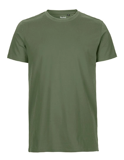 Men´s Fit T-Shirt zum Besticken und Bedrucken in der Farbe Military mit Ihren Logo, Schriftzug oder Motiv.