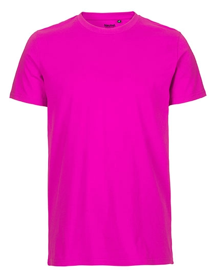 Men´s Fit T-Shirt zum Besticken und Bedrucken in der Farbe Pink mit Ihren Logo, Schriftzug oder Motiv.