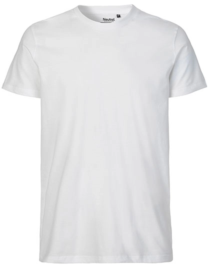 Men´s Fit T-Shirt zum Besticken und Bedrucken in der Farbe White mit Ihren Logo, Schriftzug oder Motiv.