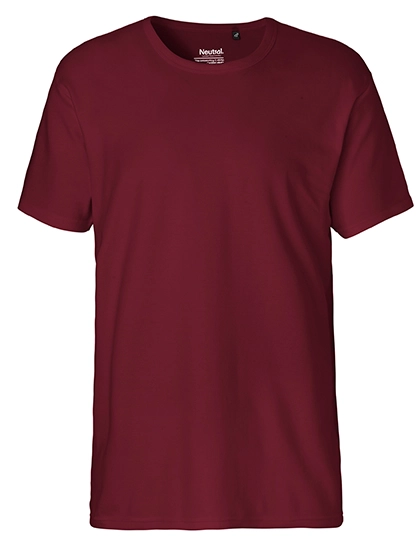 Men´s Interlock T-Shirt zum Besticken und Bedrucken in der Farbe Bordeaux mit Ihren Logo, Schriftzug oder Motiv.