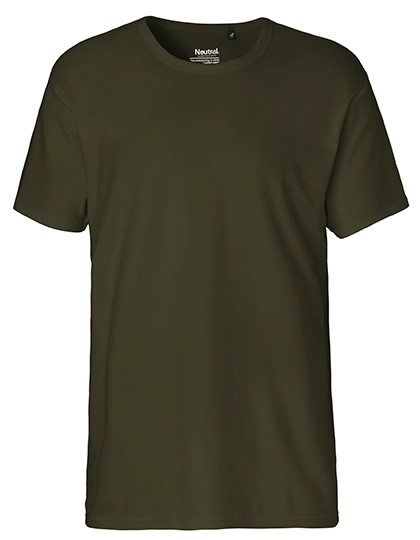 Men´s Interlock T-Shirt zum Besticken und Bedrucken in der Farbe Military mit Ihren Logo, Schriftzug oder Motiv.