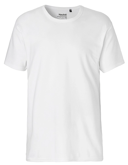 Men´s Interlock T-Shirt zum Besticken und Bedrucken in der Farbe White mit Ihren Logo, Schriftzug oder Motiv.