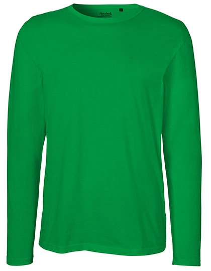 Men´s Long Sleeve T-Shirt zum Besticken und Bedrucken in der Farbe Green mit Ihren Logo, Schriftzug oder Motiv.