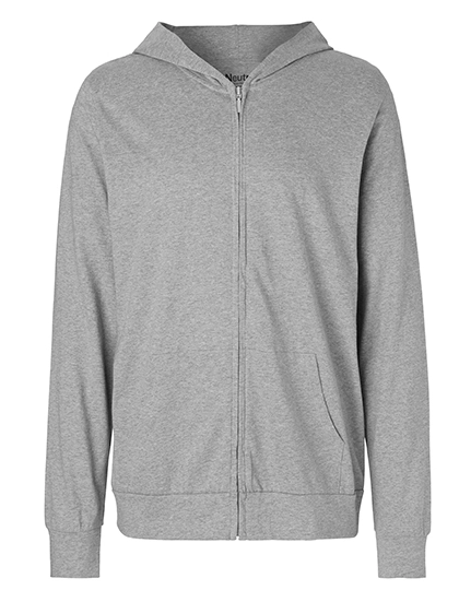 Unisex Jersey Hoodie With Zip zum Besticken und Bedrucken in der Farbe Sport Grey mit Ihren Logo, Schriftzug oder Motiv.