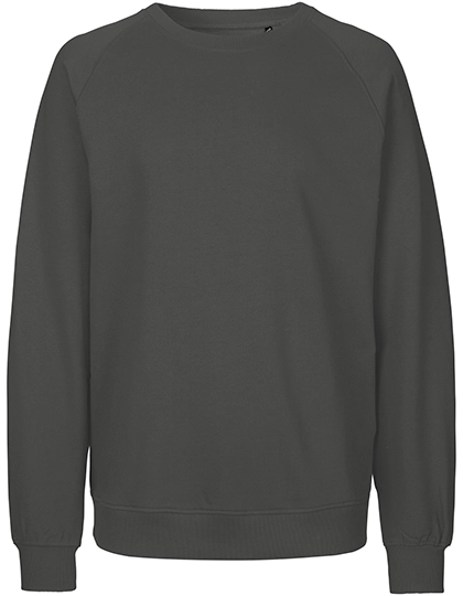 Unisex Sweatshirt zum Besticken und Bedrucken in der Farbe Charcoal mit Ihren Logo, Schriftzug oder Motiv.