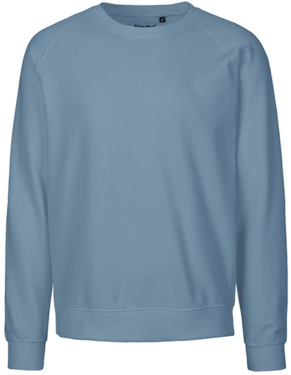 Unisex Sweatshirt zum Besticken und Bedrucken in der Farbe Dusty Indigo mit Ihren Logo, Schriftzug oder Motiv.