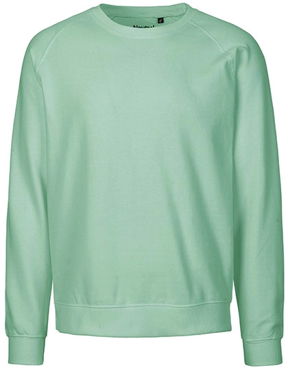 Unisex Sweatshirt zum Besticken und Bedrucken in der Farbe Dusty Mint mit Ihren Logo, Schriftzug oder Motiv.