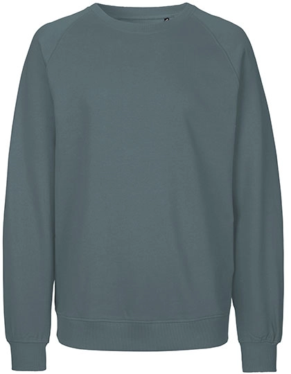 Unisex Sweatshirt zum Besticken und Bedrucken in der Farbe Teal mit Ihren Logo, Schriftzug oder Motiv.