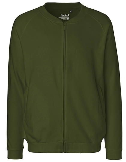 Unisex Jacket With Zip zum Besticken und Bedrucken in der Farbe Military mit Ihren Logo, Schriftzug oder Motiv.