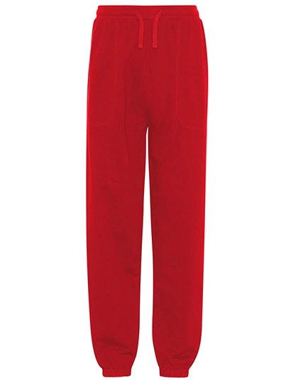 Unisex Sweatpants With Elastic Cuff zum Besticken und Bedrucken in der Farbe Red mit Ihren Logo, Schriftzug oder Motiv.