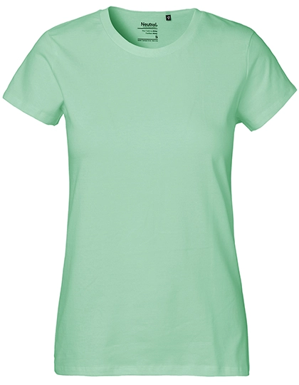 Ladies´ Classic T-Shirt zum Besticken und Bedrucken in der Farbe Dusty Mint mit Ihren Logo, Schriftzug oder Motiv.