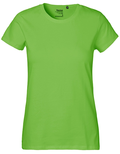 Ladies´ Classic T-Shirt zum Besticken und Bedrucken in der Farbe Lime mit Ihren Logo, Schriftzug oder Motiv.