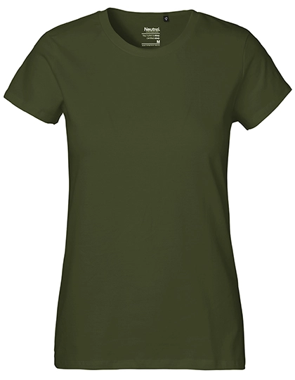 Ladies´ Classic T-Shirt zum Besticken und Bedrucken in der Farbe Military mit Ihren Logo, Schriftzug oder Motiv.