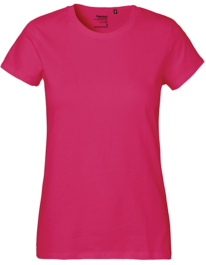 Ladies´ Classic T-Shirt zum Besticken und Bedrucken in der Farbe Pink mit Ihren Logo, Schriftzug oder Motiv.