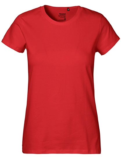 Ladies´ Classic T-Shirt zum Besticken und Bedrucken in der Farbe Red mit Ihren Logo, Schriftzug oder Motiv.