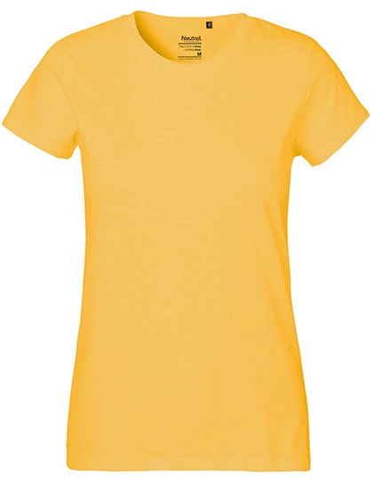 Ladies´ Classic T-Shirt zum Besticken und Bedrucken in der Farbe Yellow mit Ihren Logo, Schriftzug oder Motiv.