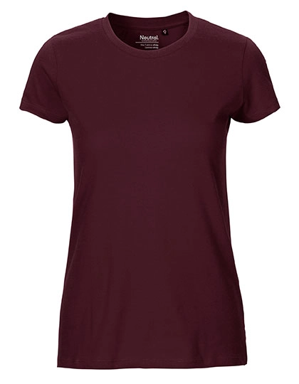 Ladies´ Fit T-Shirt zum Besticken und Bedrucken in der Farbe Bordeaux mit Ihren Logo, Schriftzug oder Motiv.