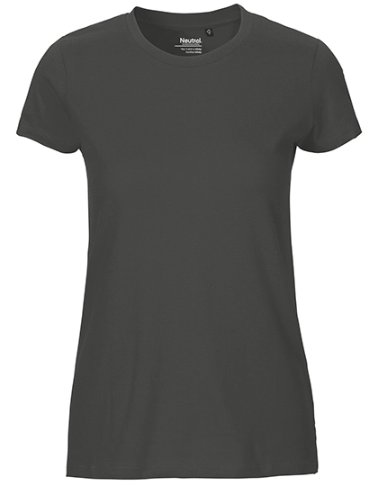 Ladies´ Fit T-Shirt zum Besticken und Bedrucken in der Farbe Charcoal mit Ihren Logo, Schriftzug oder Motiv.