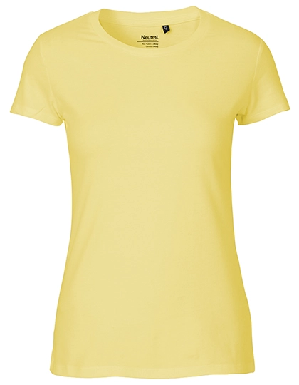 Ladies´ Fit T-Shirt zum Besticken und Bedrucken in der Farbe Dusty Yellow mit Ihren Logo, Schriftzug oder Motiv.