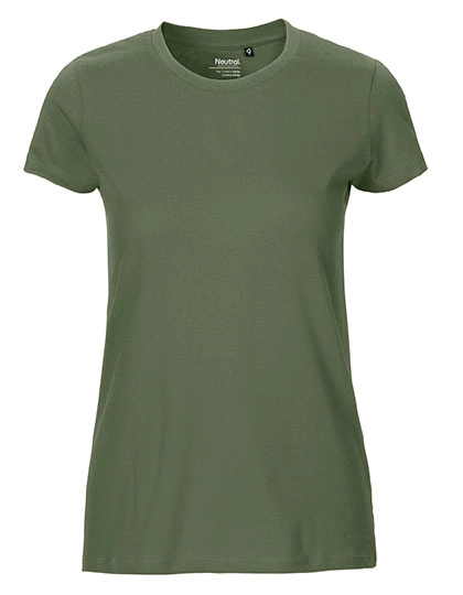 Ladies´ Fit T-Shirt zum Besticken und Bedrucken in der Farbe Military mit Ihren Logo, Schriftzug oder Motiv.