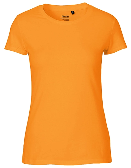 Ladies´ Fit T-Shirt zum Besticken und Bedrucken in der Farbe Okay Orange mit Ihren Logo, Schriftzug oder Motiv.