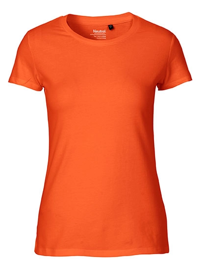Ladies´ Fit T-Shirt zum Besticken und Bedrucken in der Farbe Orange mit Ihren Logo, Schriftzug oder Motiv.