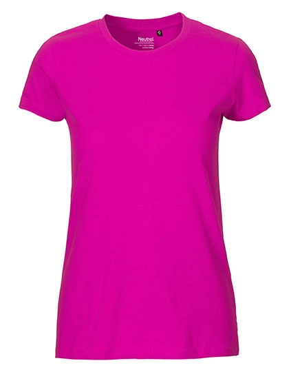 Ladies´ Fit T-Shirt zum Besticken und Bedrucken in der Farbe Pink mit Ihren Logo, Schriftzug oder Motiv.