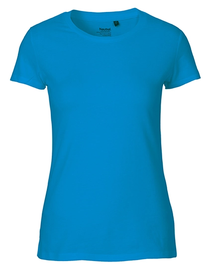 Ladies´ Fit T-Shirt zum Besticken und Bedrucken in der Farbe Sapphire mit Ihren Logo, Schriftzug oder Motiv.