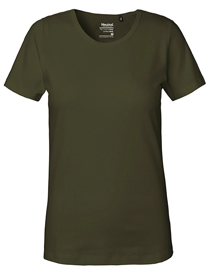 Ladies´ Interlock T-Shirt zum Besticken und Bedrucken in der Farbe Military mit Ihren Logo, Schriftzug oder Motiv.