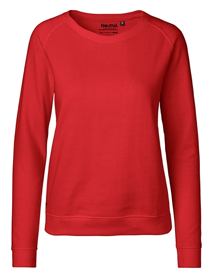 Ladies´ Sweatshirt zum Besticken und Bedrucken in der Farbe Red mit Ihren Logo, Schriftzug oder Motiv.