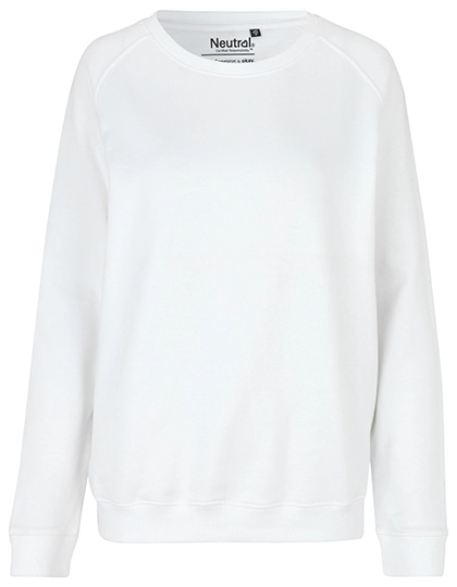 Ladies´ Sweatshirt zum Besticken und Bedrucken in der Farbe White mit Ihren Logo, Schriftzug oder Motiv.