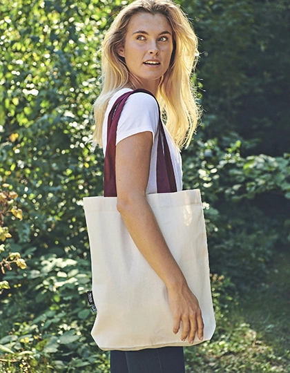 Twill Bag With Contrast Handles zum Besticken und Bedrucken mit Ihren Logo, Schriftzug oder Motiv.