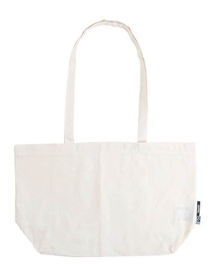 Shopping Bag With Gusset zum Besticken und Bedrucken in der Farbe Nature mit Ihren Logo, Schriftzug oder Motiv.
