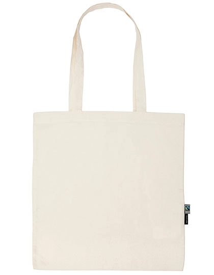 Tiger Cotton Shopping Bag With Long Handles zum Besticken und Bedrucken in der Farbe Nature mit Ihren Logo, Schriftzug oder Motiv.