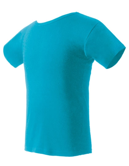 T-Shirt zum Besticken und Bedrucken in der Farbe Turquoise mit Ihren Logo, Schriftzug oder Motiv.