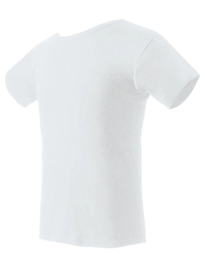 T-Shirt zum Besticken und Bedrucken in der Farbe White mit Ihren Logo, Schriftzug oder Motiv.