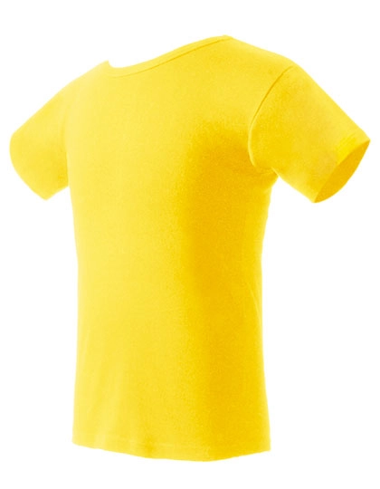 T-Shirt zum Besticken und Bedrucken in der Farbe Yellow mit Ihren Logo, Schriftzug oder Motiv.