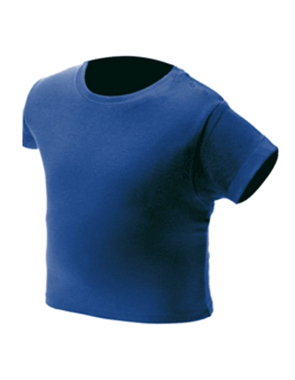 Baby T-Shirt zum Besticken und Bedrucken in der Farbe Royal mit Ihren Logo, Schriftzug oder Motiv.