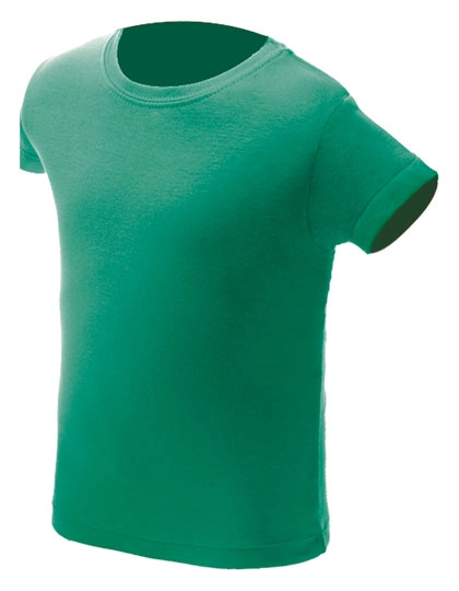 Kids´ T-Shirt zum Besticken und Bedrucken in der Farbe Green mit Ihren Logo, Schriftzug oder Motiv.