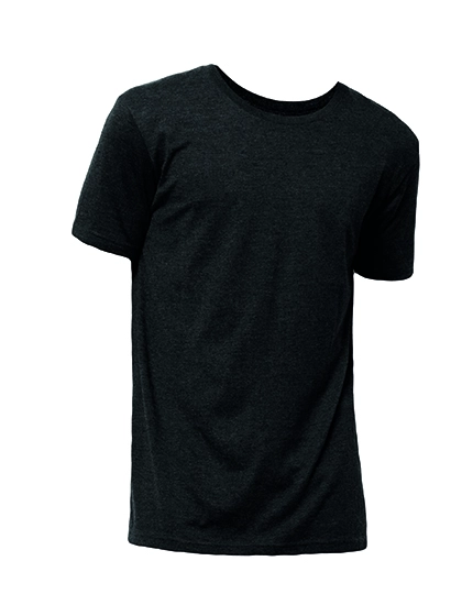 Short Sleeve T-Shirt Bio zum Besticken und Bedrucken in der Farbe Black Melange mit Ihren Logo, Schriftzug oder Motiv.