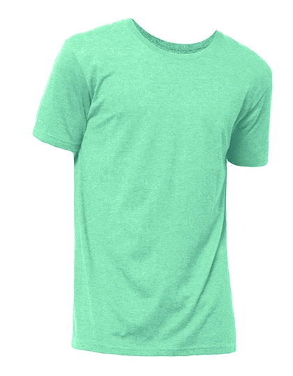 Short Sleeve T-Shirt Bio zum Besticken und Bedrucken in der Farbe Green Turquoise Melange mit Ihren Logo, Schriftzug oder Motiv.