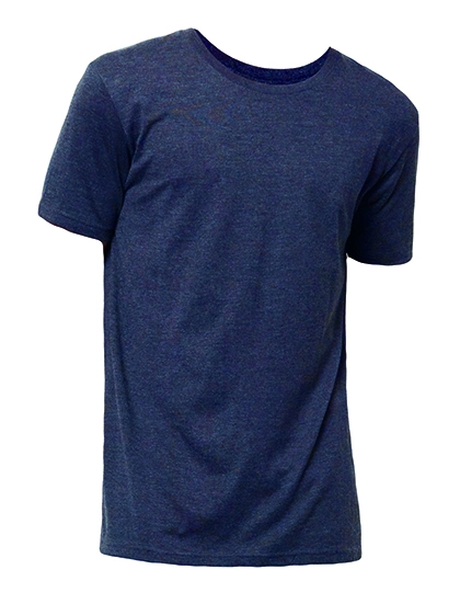 Short Sleeve T-Shirt Bio zum Besticken und Bedrucken in der Farbe Navy Melange mit Ihren Logo, Schriftzug oder Motiv.