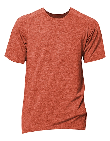 Short Sleeve Sport T-Shirt Rex zum Besticken und Bedrucken in der Farbe Coral Fluor Melange mit Ihren Logo, Schriftzug oder Motiv.