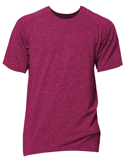 Short Sleeve Sport T-Shirt Rex zum Besticken und Bedrucken in der Farbe Fuchsia Melange mit Ihren Logo, Schriftzug oder Motiv.