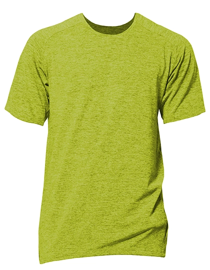 Short Sleeve Sport T-Shirt Rex zum Besticken und Bedrucken in der Farbe Green Melange mit Ihren Logo, Schriftzug oder Motiv.