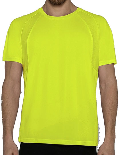 Men´s Shirt Sport zum Besticken und Bedrucken in der Farbe Yellow Fluor mit Ihren Logo, Schriftzug oder Motiv.